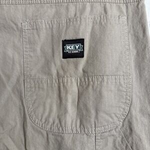 PANTS WORK WEAR KEY Men's 40 x 30" Ripstop Khaki Beige Cotton Lightweight